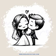 a wedding kiss