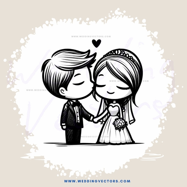 a couple kissing in black and white