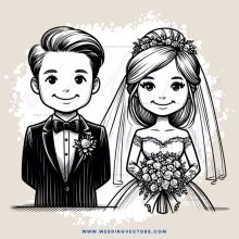 wedding couple smile for picture