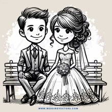 couple sitting on bench smiling