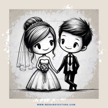 a bride and groom