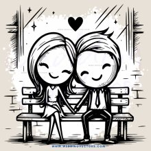 two people sitting on a bench