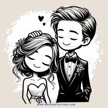 a couple's portrait in black and white