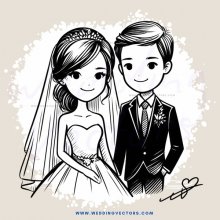 wedding portrait - bride and groom