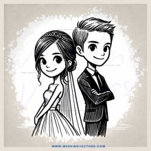 a young couple portrait in black and white