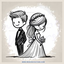 wedding couple posing for picture