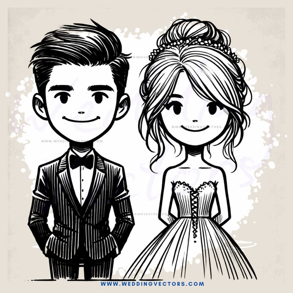 the couple's wedding day