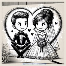 two people sitting in love and happiness
