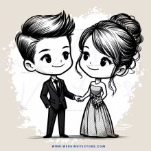 a young couple in black and white