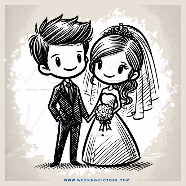 wedding couple clip art