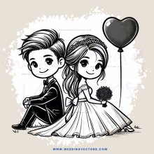 wedding couple posing for picture