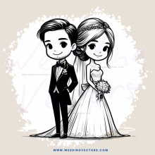 wedding cartoon