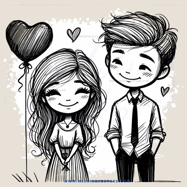 a boy and girl on valentine's day