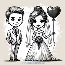 a bride and groom holding an engagement ring