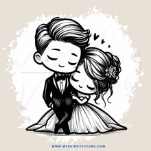 cartoon couple in love