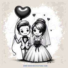 a newlywed couple