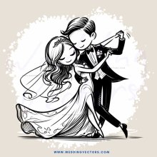 a couple dancing together