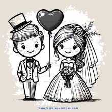 married couple with balloon