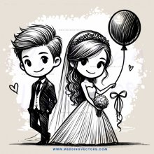 a newlywed couple