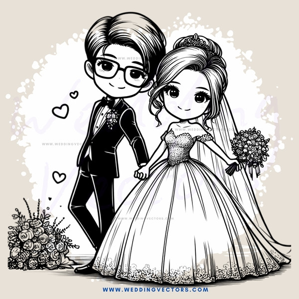 a bride and groom's day picture