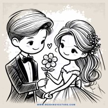 a couple holding flowers and an i love you sign