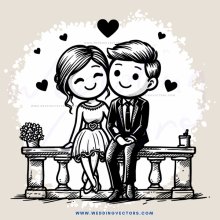 a couple sitting on a bench