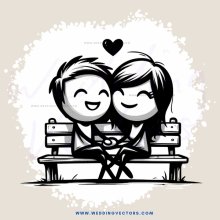 two people sitting on a bench holding hands