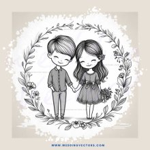 an easter card with two kids holding hands