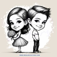 boy and girl comic strip, cartoon style