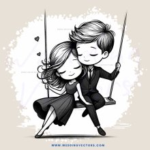 couple on swing