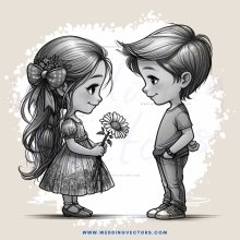two children standing close to each other