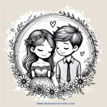 a young couple in love