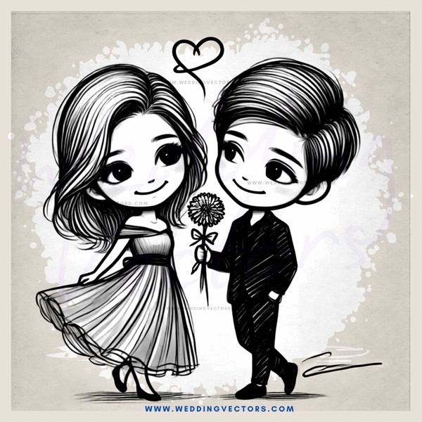 the man and woman standing together