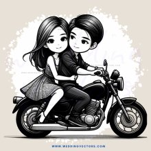 two girls on a motorcycle