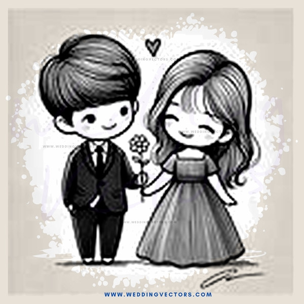 a boy and girl holding hands and smiling