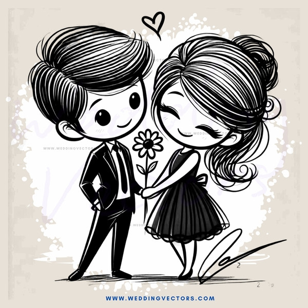 love story with flowers