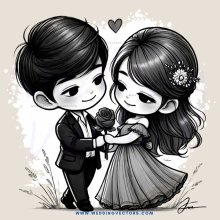 two kids holding flowers and hugging