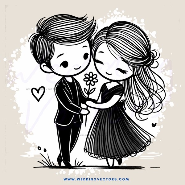 a couple holding hands and smiling at each other