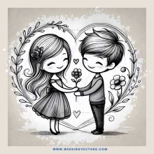 young couple's first kiss