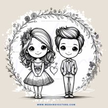 couple in heart eternity frame
