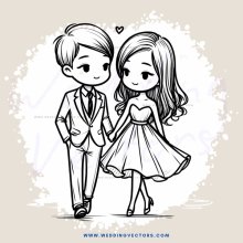 a young couple walking together