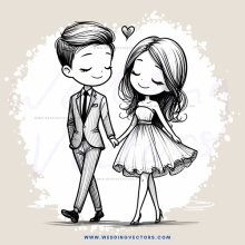 a man and woman holding hands