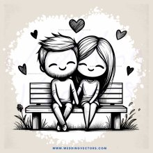 a couple sitting on a bench in a park