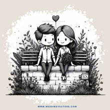 two people sitting on a bench
