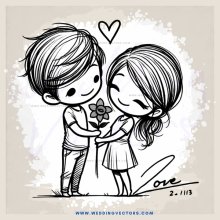 two kids holding flowers and giving each other an eskimo kiss