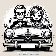 a honeymoon car ride