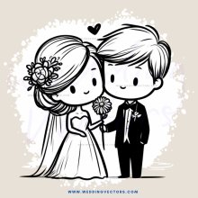 wedding couple pose for picture