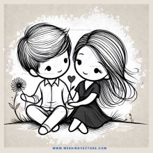 a boy and girl sitting next to each other