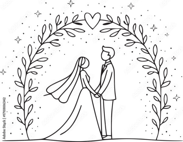 love and wedding vectors id - 1710806342